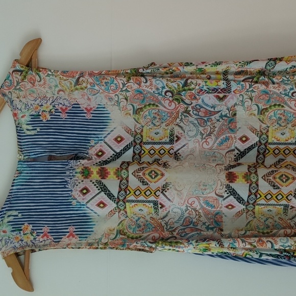 Johnny Was style maxi tiered sleeveless dress by Tolani Collection - Picture 5 of 9